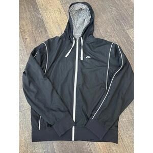 Nike Women's Black Hooded Jacket Medium